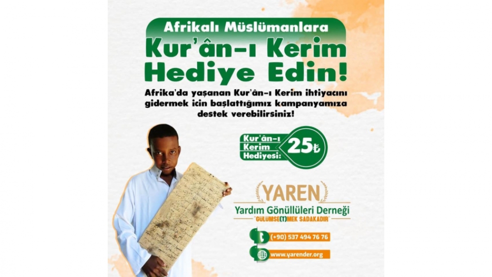 Afrika Mali’de Kuran-ı Kerim dağıtımı gerçekleştirilecektir. Yardım ve desteklerinizi bekliyoruz. GÜLÜMSE(T)MEK SADAKADIR