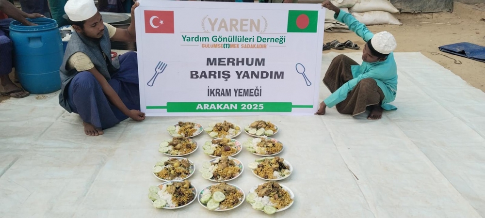 ARAKAN ; İkram yemeği dağıtım...