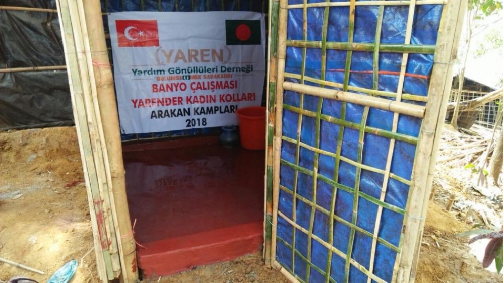 Arakan Kamplarında Bayanlara Özel Banyo Projesi.