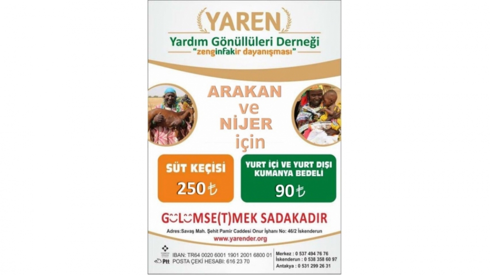 Bu yılda Ramazan´da Yardımlarımız Nijer ve Arakan´a