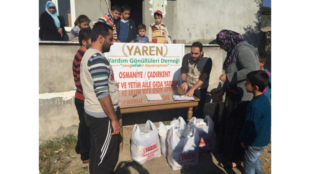 Osmaniye Çadır Kentte Ailelere Yardım